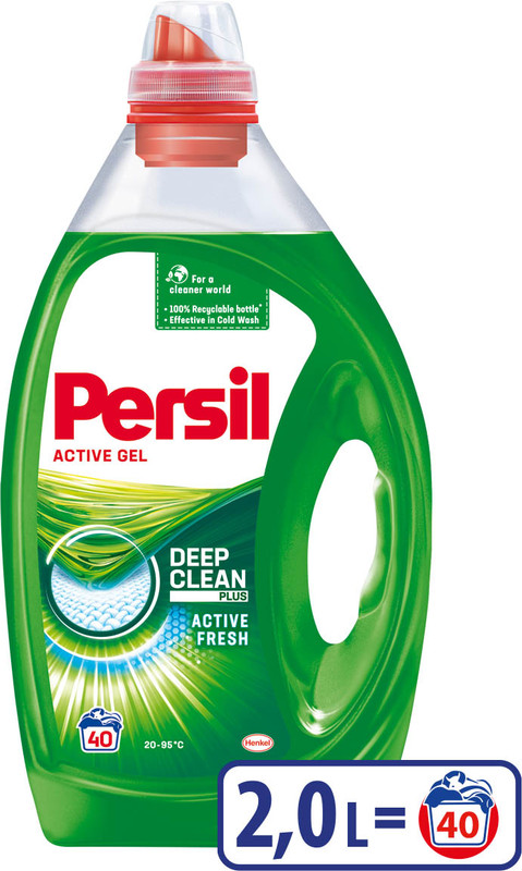 Гель для прання PERSIL, для білої білизни, автомат, ручне прання, 2л